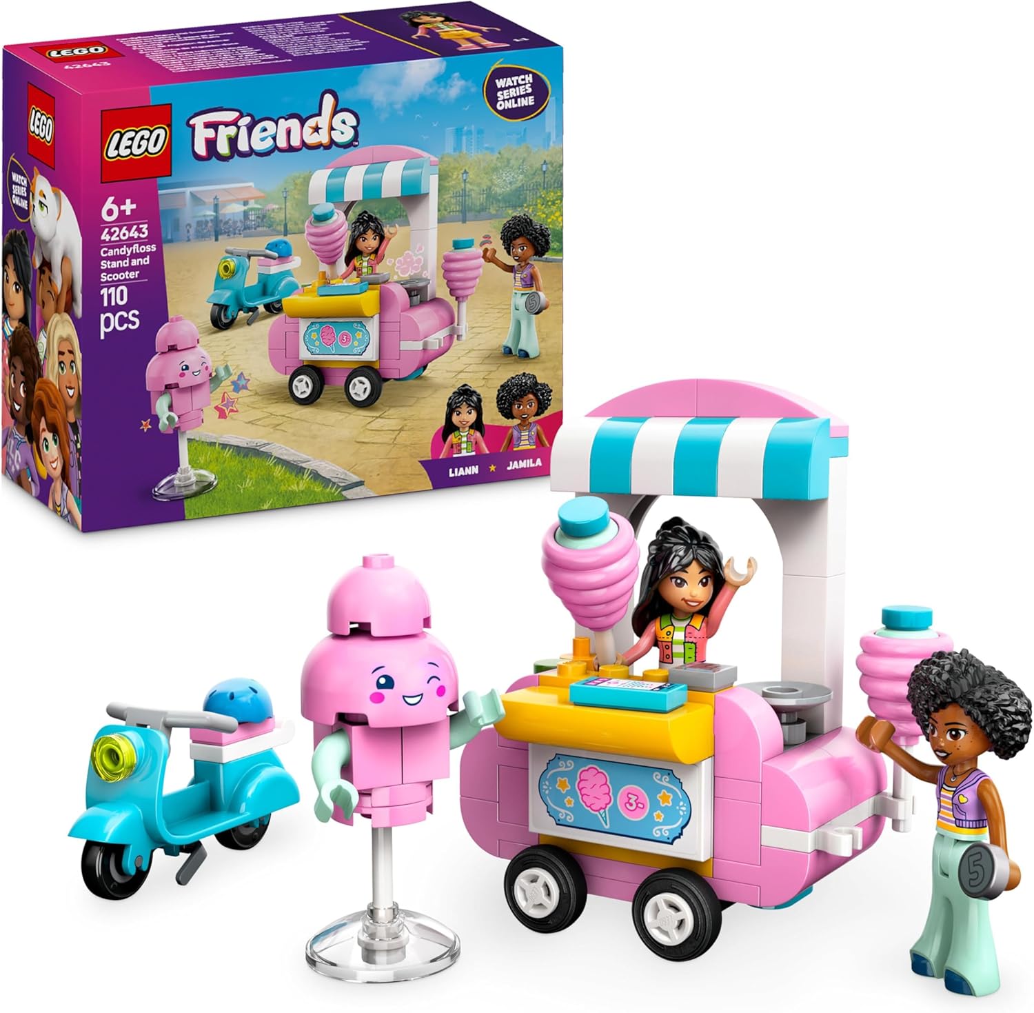 Lego Friends Cotton Candy Stand and Scooter 42643