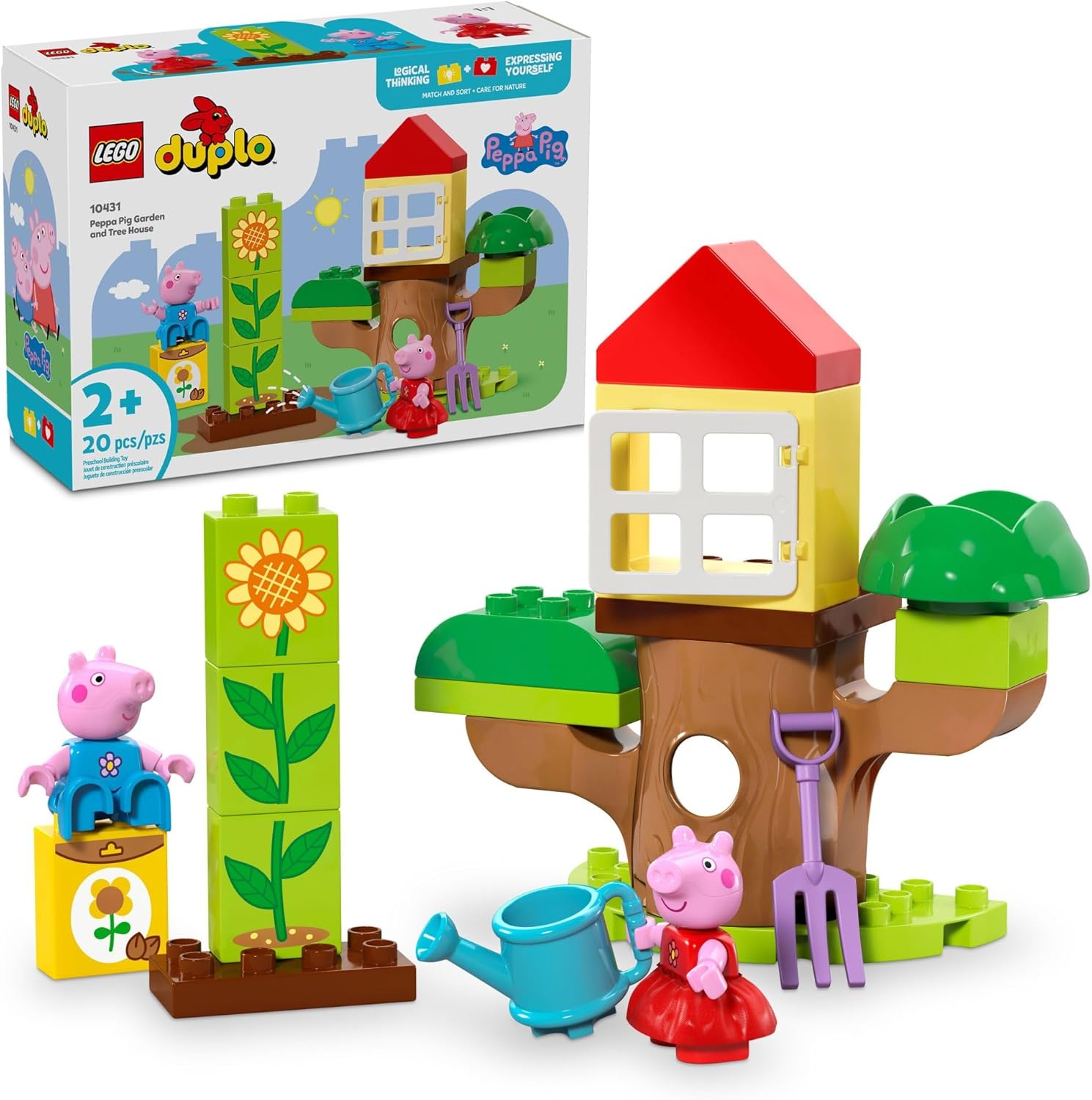 LEGO DUPLO Peppa Pig Garden and Tree House Toy