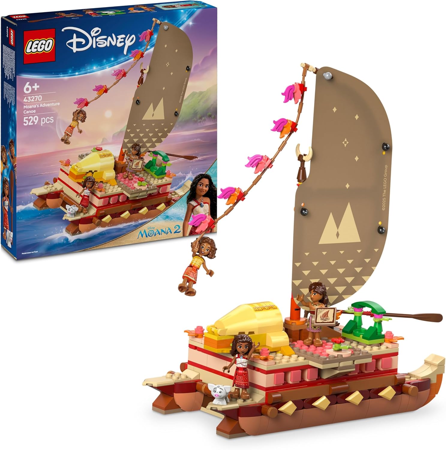 Lego Disney Moanas Adventure Canoe 43270